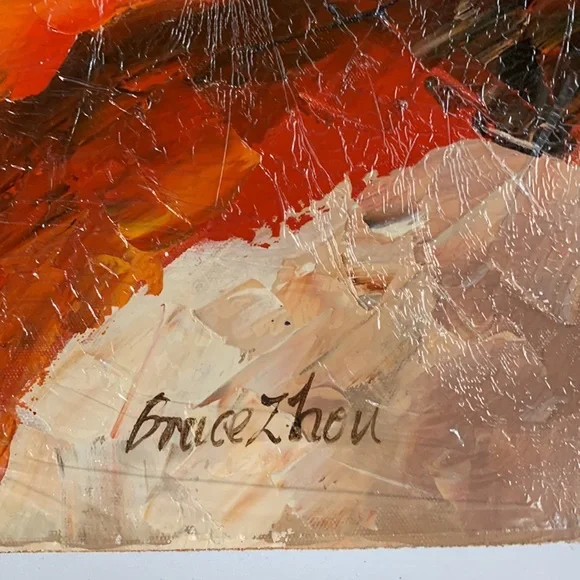 Beautiful woman original oil painting. Painting 21 x 24.5. Canvas 23.25 x 27 - Picture 2 of 8